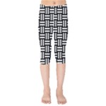 Frets Mosaic Pattern Geometric Kids  Capri Leggings 