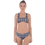 Frets Mosaic Pattern Geometric Criss Cross Bikini Set