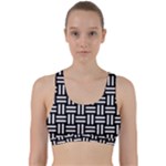 Frets Mosaic Pattern Geometric Back Weave Sports Bra