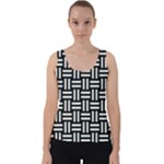 Frets Mosaic Pattern Geometric Velvet Tank Top