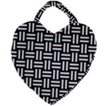 Frets Mosaic Pattern Geometric Giant Heart Shaped Tote