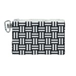 Frets Mosaic Pattern Geometric Canvas Cosmetic Bag (Medium)