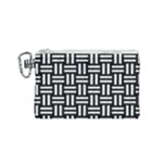 Frets Mosaic Pattern Geometric Canvas Cosmetic Bag (Small)