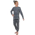 Frets Mosaic Pattern Geometric Kids  Long Sleeve Set 