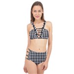 Frets Mosaic Pattern Geometric Cage Up Bikini Set