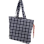 Frets Mosaic Pattern Geometric Drawstring Tote Bag