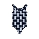 Frets Mosaic Pattern Geometric Kids  Frill Swimsuit