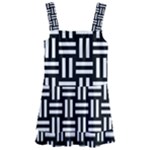 Frets Mosaic Pattern Geometric Kids  Layered Skirt Swimsuit