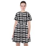 Frets Mosaic Pattern Geometric Sailor Dress