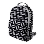 Frets Mosaic Pattern Geometric Flap Pocket Backpack (Large)