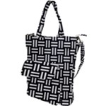 Frets Mosaic Pattern Geometric Shoulder Tote Bag