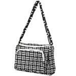 Frets Mosaic Pattern Geometric Front Pocket Crossbody Bag