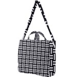 Frets Mosaic Pattern Geometric Square Shoulder Tote Bag