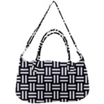 Frets Mosaic Pattern Geometric Removable Strap Handbag