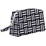 Frets Mosaic Pattern Geometric Wristlet Pouch Bag (Large)