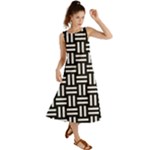 Frets Mosaic Pattern Geometric Summer Maxi Dress