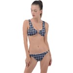 Frets Mosaic Pattern Geometric Ring Detail Crop Bikini Set