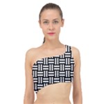 Frets Mosaic Pattern Geometric Spliced Up Bikini Top 