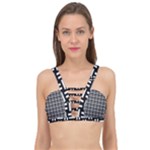 Frets Mosaic Pattern Geometric Cage Up Bikini Top