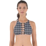 Frets Mosaic Pattern Geometric Perfectly Cut Out Bikini Top