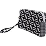 Frets Mosaic Pattern Geometric Wristlet Pouch Bag (Small)