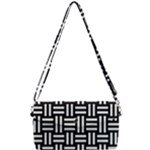 Frets Mosaic Pattern Geometric Removable Strap Clutch Bag