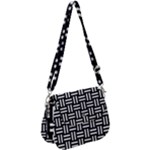 Frets Mosaic Pattern Geometric Saddle Handbag