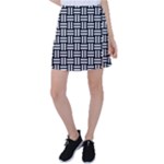 Frets Mosaic Pattern Geometric Tennis Skirt