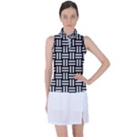 Frets Mosaic Pattern Geometric Women s Sleeveless Polo T-Shirt