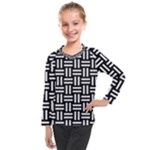 Frets Mosaic Pattern Geometric Kids  Long Mesh T-Shirt