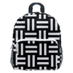 Frets Mosaic Pattern Geometric Kids  Age 5-10 Lightweight School Backpack with Side Pockets