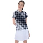 Frets Mosaic Pattern Geometric Women s Polo T-Shirt