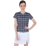 Frets Mosaic Pattern Geometric Women s Sports Top