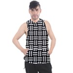 Frets Mosaic Pattern Geometric Men s Sleeveless Hoodie