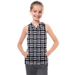 Frets Mosaic Pattern Geometric Kids  Sleeveless Hoodie