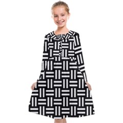 Frets Mosaic Pattern Geometric Kids  Midi Sailor Dress from ArtsNow.com