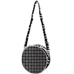 Frets Mosaic Pattern Geometric Crossbody Circle Bag