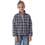 Frets Mosaic Pattern Geometric Kids  Half Zip Hoodie