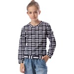 Frets Mosaic Pattern Geometric Kids  Long Sleeve T-Shirt with Frill 