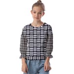 Frets Mosaic Pattern Geometric Kids  Cuff Sleeve Top