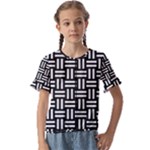 Frets Mosaic Pattern Geometric Kids  Cuff Sleeve Scrunch Bottom T-Shirt