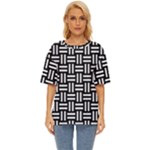 Frets Mosaic Pattern Geometric Oversized Basic T-Shirt