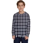 Frets Mosaic Pattern Geometric Kids  Crewneck Sweatshirt