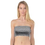 Marble Cracked Pattern Surface Bandeau Top