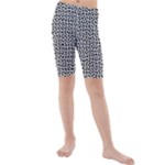 Marble Cracked Pattern Surface Kids  Mid Length Swim Shorts