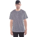 Marble Cracked Pattern Surface Men s Sport Mesh T-Shirt