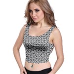 Marble Cracked Pattern Surface Crop Top