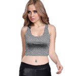 Marble Cracked Pattern Surface Racer Back Crop Top