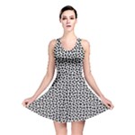 Marble Cracked Pattern Surface Reversible Skater Dress