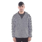 Marble Cracked Pattern Surface Men s Hooded Windbreaker